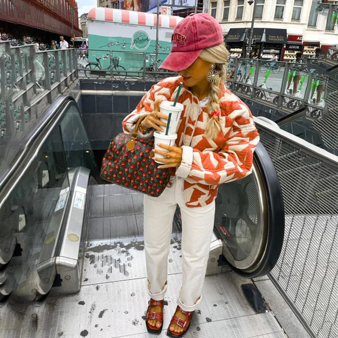 Damen Frühlingsjacke mit Muster