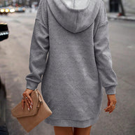 WW | Kleid Pullover Kombination mit Kapuze für Herbst 2023