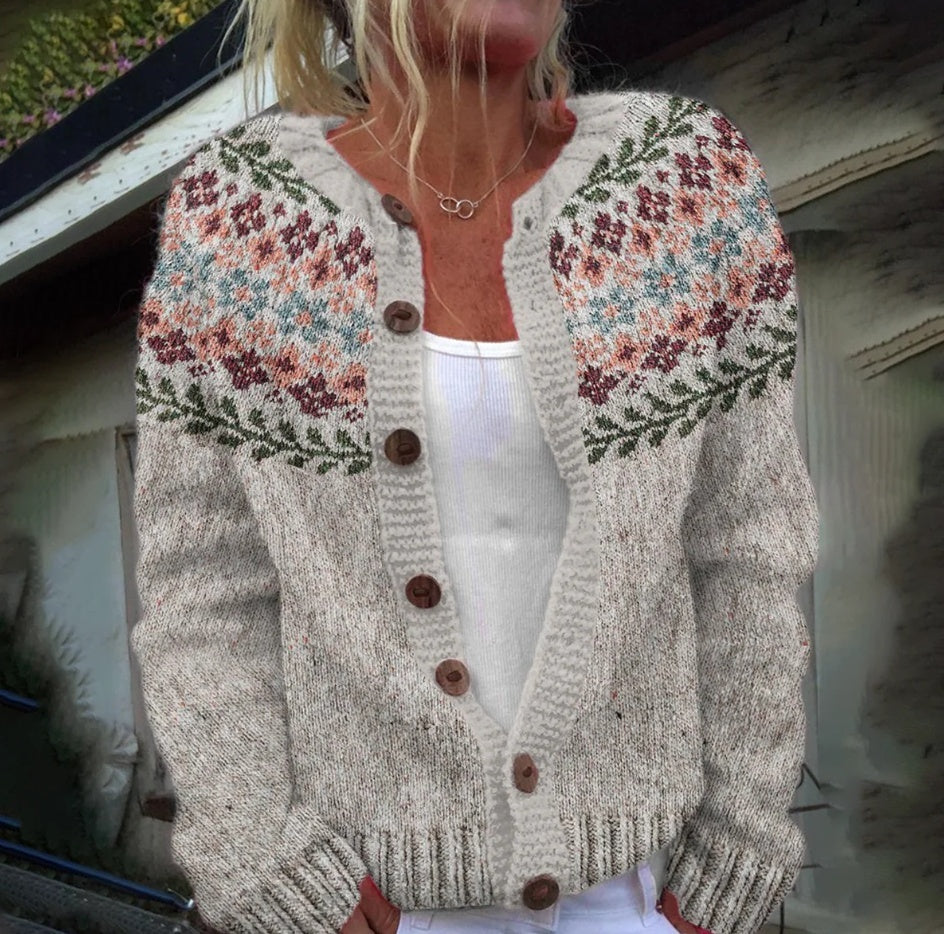 WW | 3D Digital Gedruckte Strickjacke für Damen