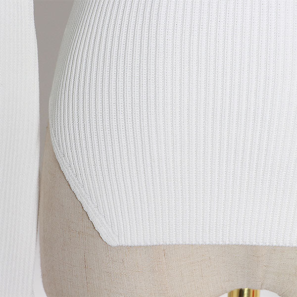 Stricktop mit Rundhalsausschnitt