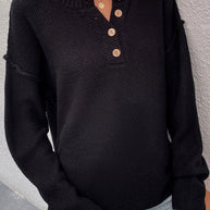 WW Solid Color Übergrößen V-Ausschnitt Pullover