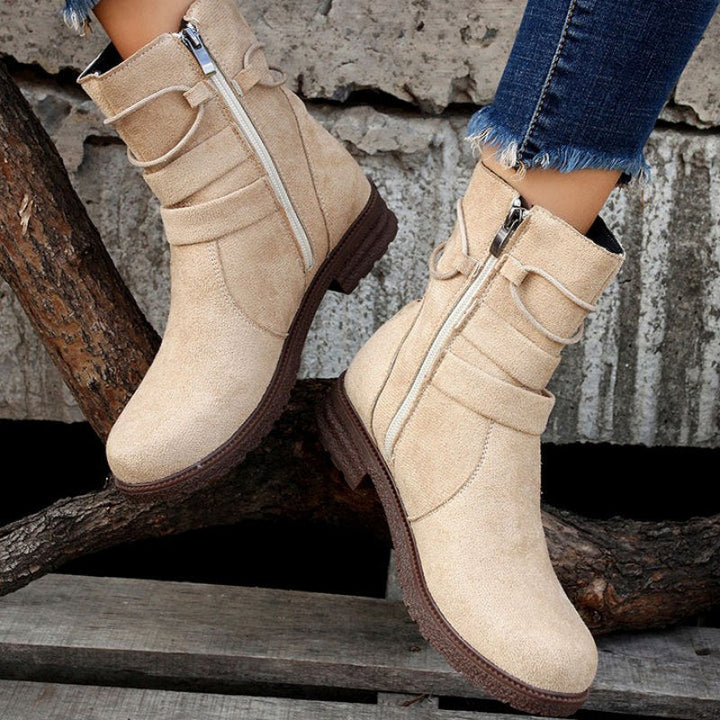 W&W Mode | Casual Damenstiefel mit Schnalle