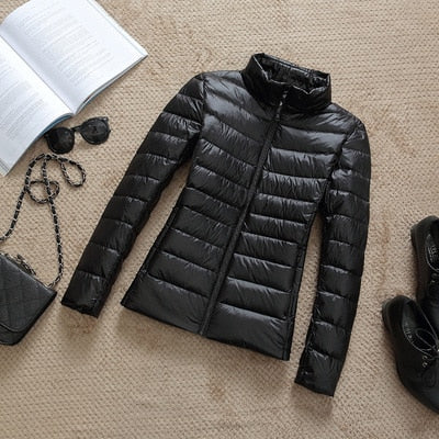 W&W Mode - Leichte Daunenjacke mit Reißverschluss und Taschen