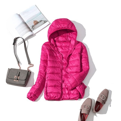 W&W Mode - Leichte Daunenjacke mit Reißverschluss und Taschen
