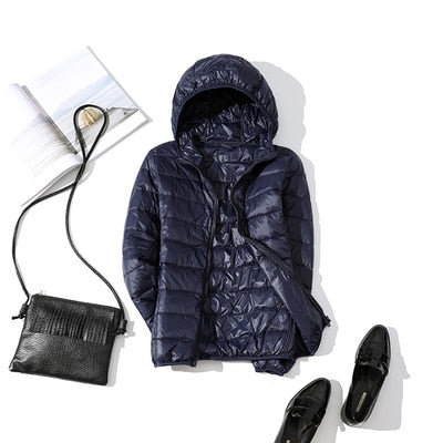 W&W Mode - Leichte Daunenjacke mit Reißverschluss und Taschen