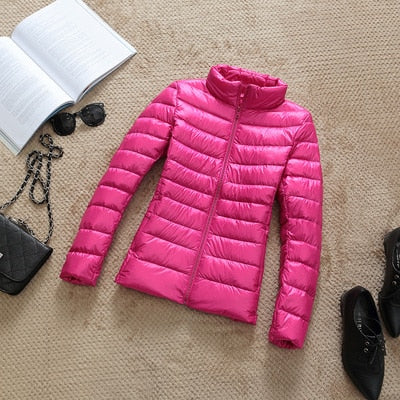 W&W Mode - Leichte Daunenjacke mit Reißverschluss und Taschen
