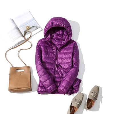 W&W Mode - Leichte Daunenjacke mit Reißverschluss und Taschen