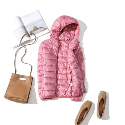 W&W Mode - Leichte Daunenjacke mit Reißverschluss und Taschen
