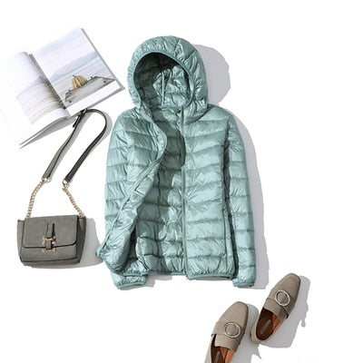 W&W Mode - Leichte Daunenjacke mit Reißverschluss und Taschen