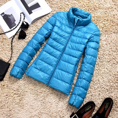 W&W Mode - Leichte Daunenjacke mit Reißverschluss und Taschen