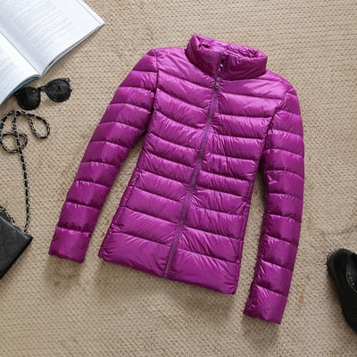 W&W Mode - Leichte Daunenjacke mit Reißverschluss und Taschen