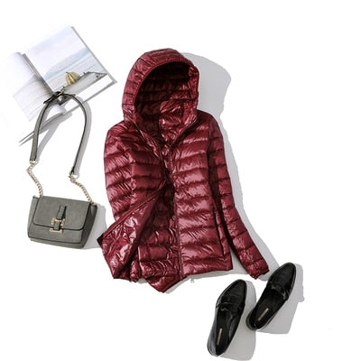 W&W Mode - Leichte Daunenjacke mit Reißverschluss und Taschen