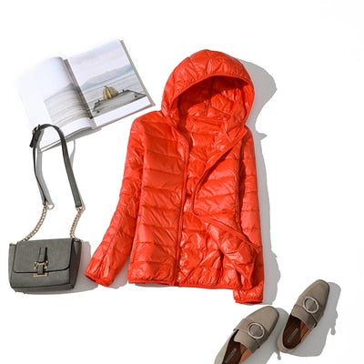W&W Mode - Leichte Daunenjacke mit Reißverschluss und Taschen