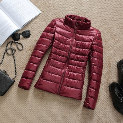 W&W Mode - Leichte Daunenjacke mit Reißverschluss und Taschen