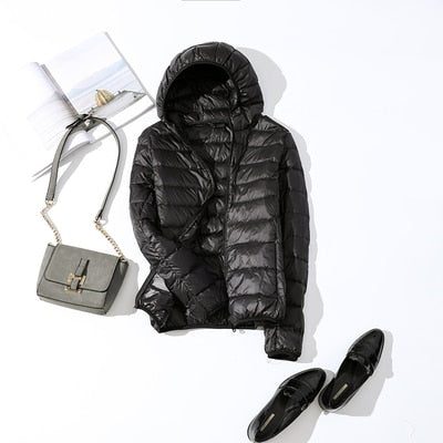 W&W Mode - Leichte Daunenjacke mit Reißverschluss und Taschen