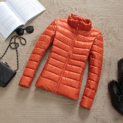 W&W Mode - Leichte Daunenjacke mit Reißverschluss und Taschen