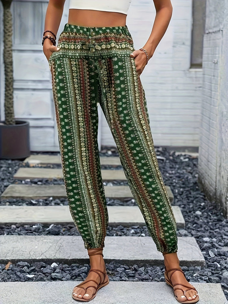 WW | Hohe Taille Druckhose Instant Boho Vibe