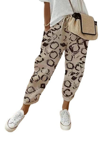 WW | Lässige Baumwoll Leinen Hose Für Damen