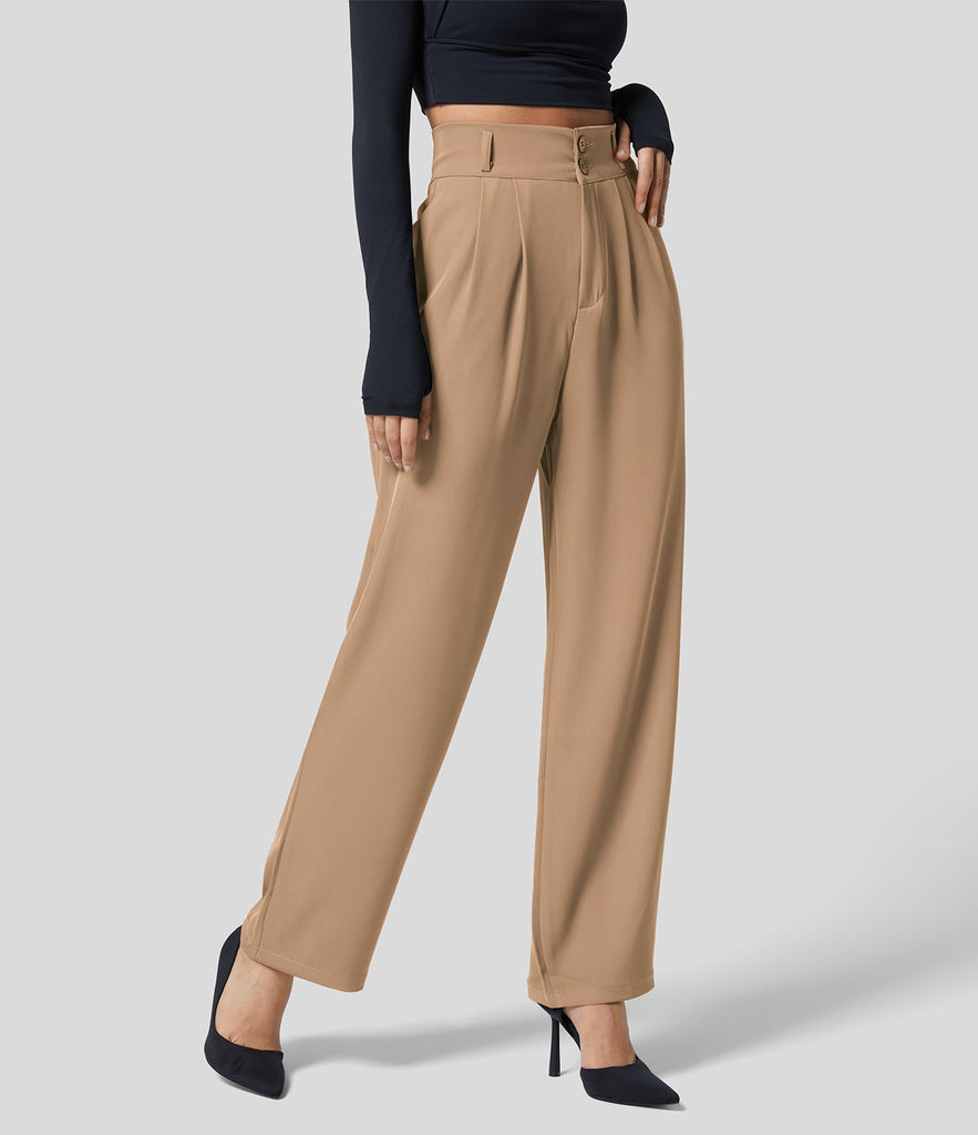 WW | Klassische Gerade Hose mit Hoher Taille