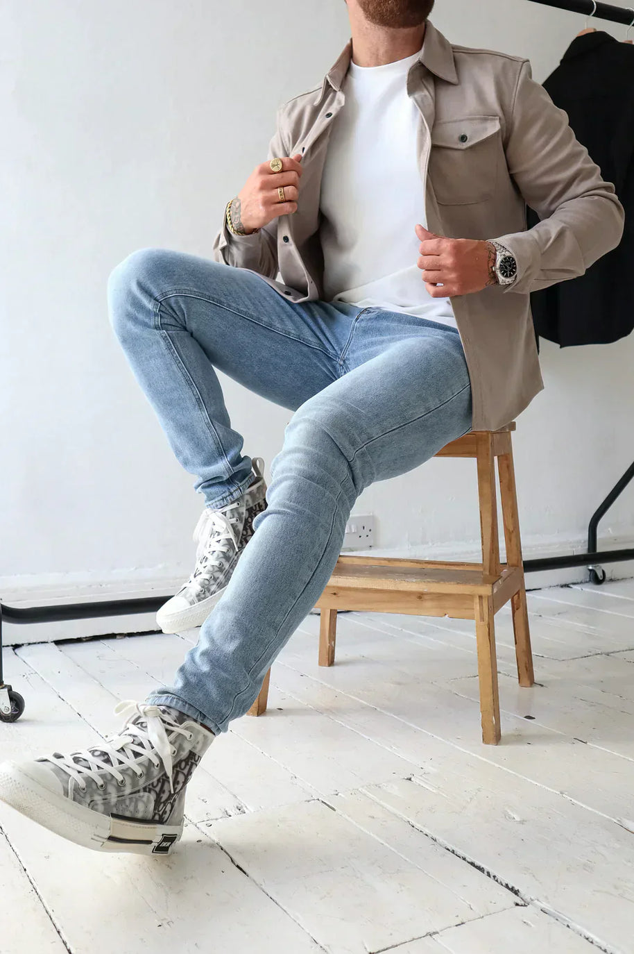 WW | Premium-Jacke mit Knopfverschluss für Herren | Stylische und bequeme Jacke