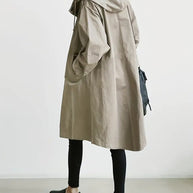 Trenchcoat mit Kapuze und Kordelzug