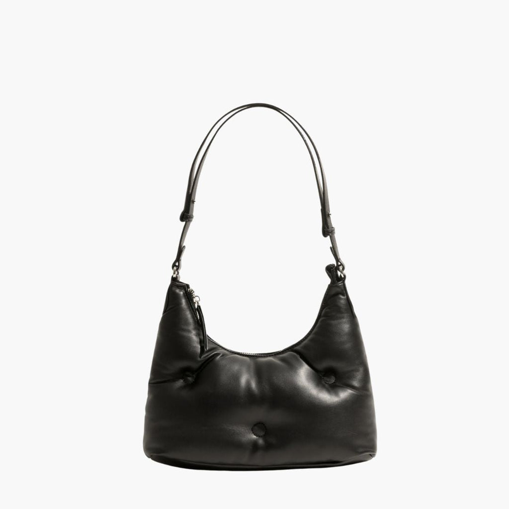WW | Vegane Leder Schultertasche mit Nähten für Damen - Stilvolle und nachhaltige Handtasche