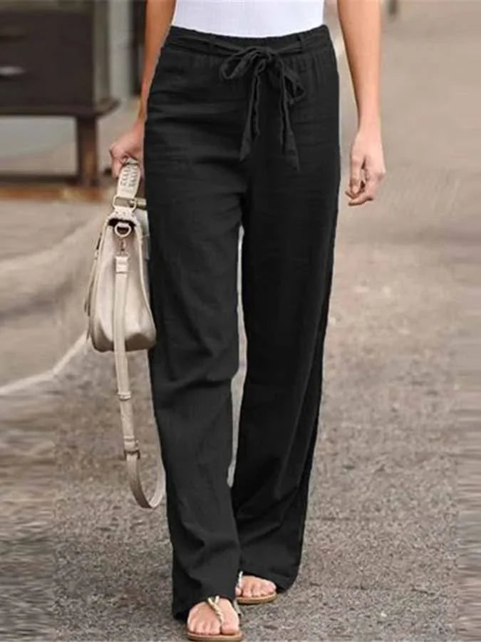 W&W Mode | Lässige Damen Leinenhose Für Stilvolle Leichtigkeit