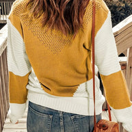 Gestrickter Punto-Pullover für Damen