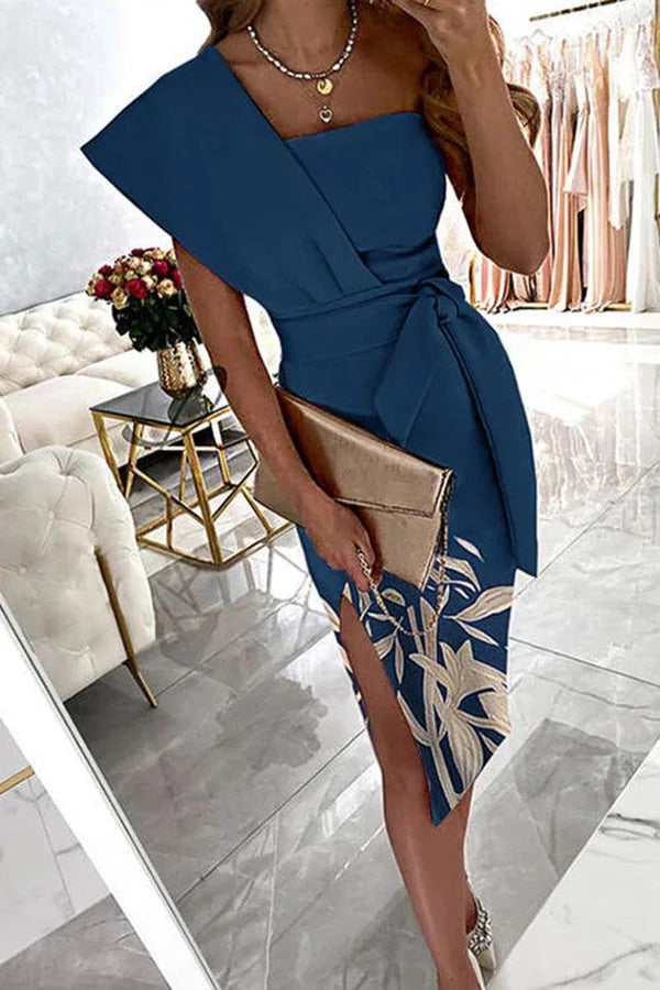 WW | Carrie In Paris Knoten Taille Bleistiftkleid