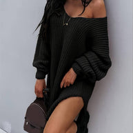 WW - Übergroßes Strickkleid