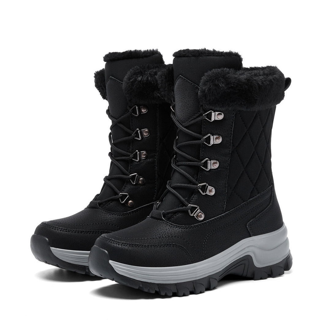 W&W Mode | Lässige Winter Fleece-gefütterte Stiefel für Frauen