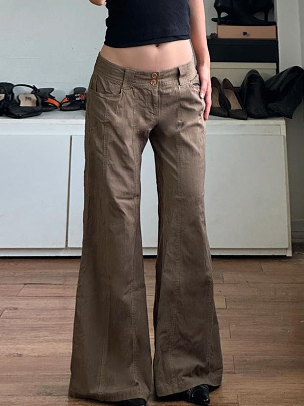WW | Amerikanische Retro Low Waist Split Schlaghose