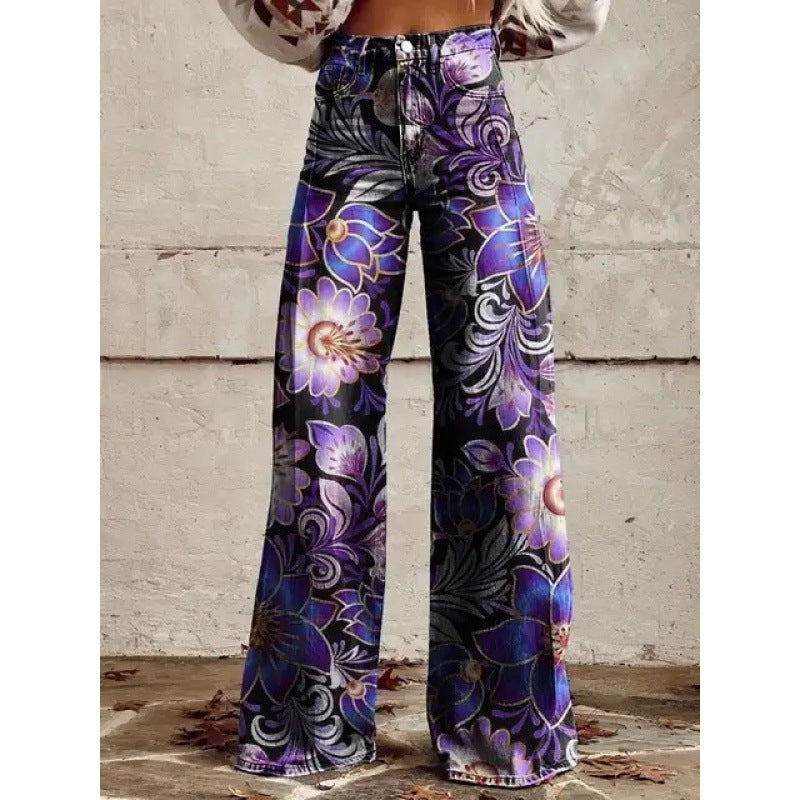 WW | Hohe Taillierte Weite Hose Aus Premium Vegan Denim