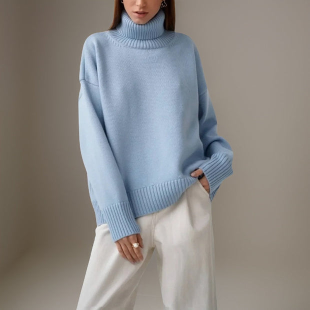 WW | Warmer Oversized Rollkragenpullover Für Den Winter