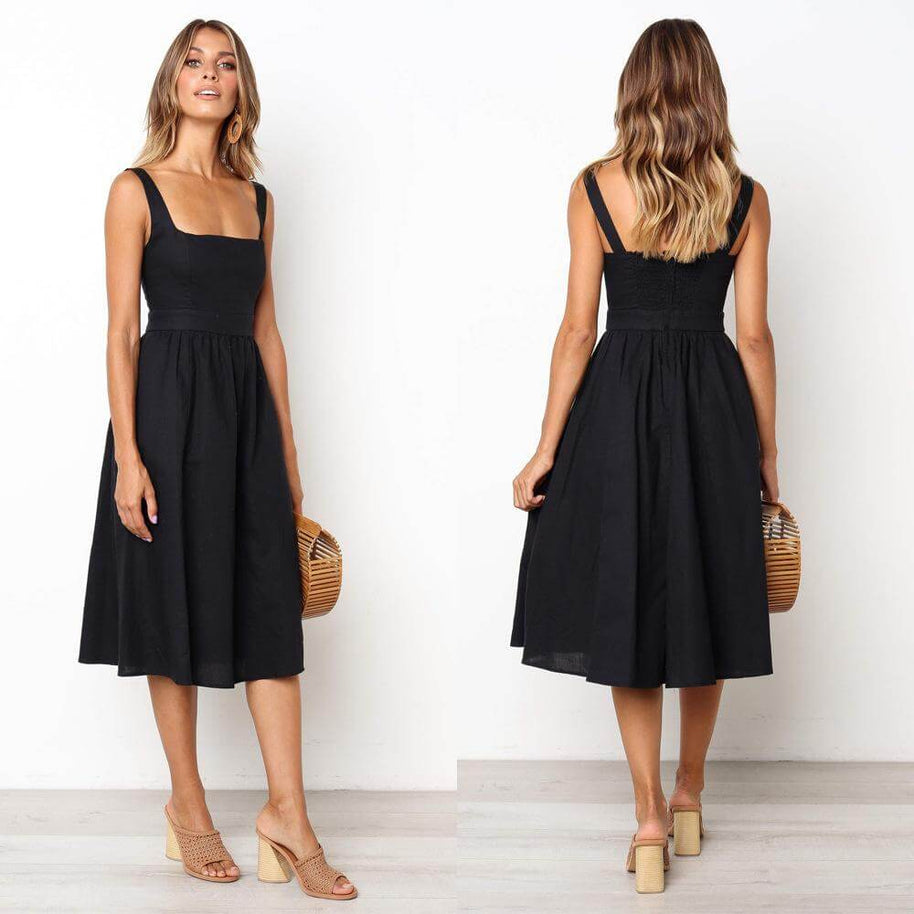 WW | Party Einfarbiges Kleid