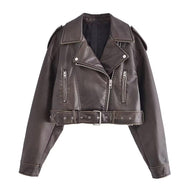 WW | Waschbare, Farbverlaufende Lederjacke Für Damen*