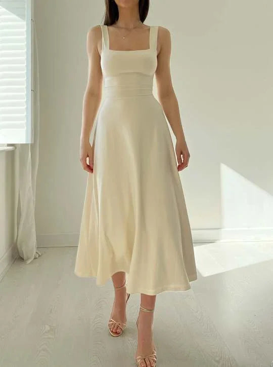 WW | Elegante Rückenfreie Maxi Kleid
