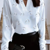 WW | Vielseitiges Garderobenelement Romantische Eleganz Bluse mit Herzausschnitt