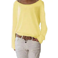 WW | locker gestricktes Damen Langarmshirt
