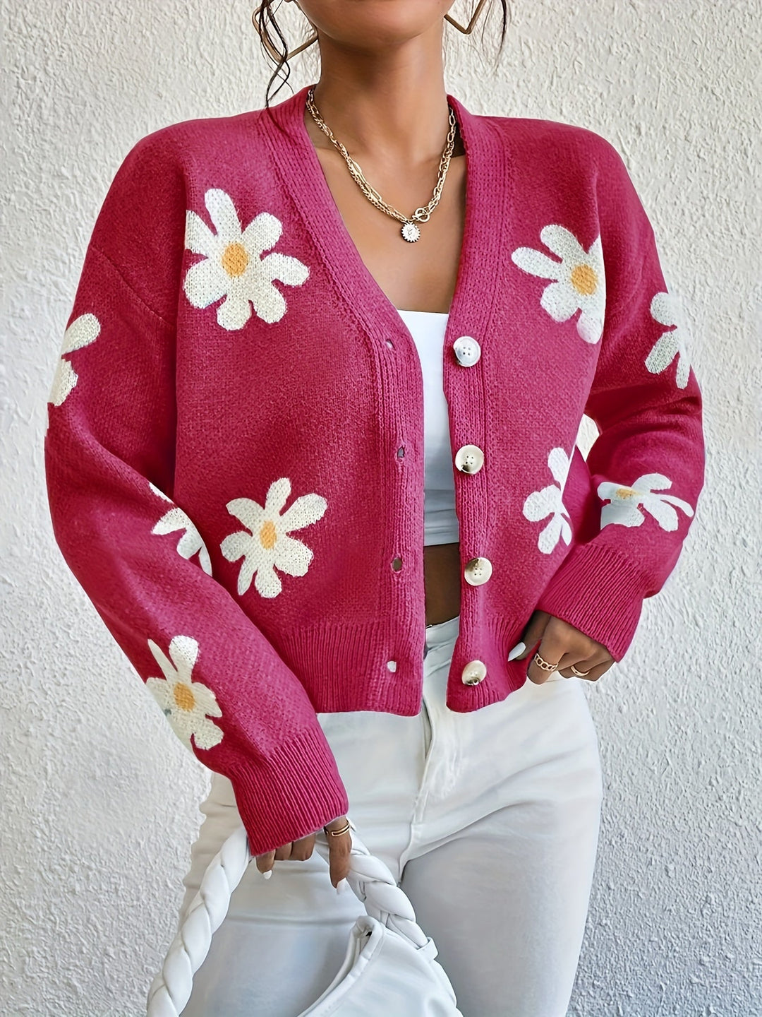W&W Mode | mit Blumenmuster und langen Ärmeln Für Frauen