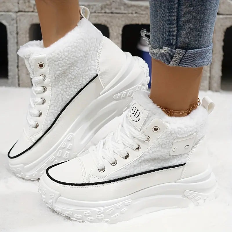 W&W Mode – Wasserdichte Plüsch-Stiefeletten