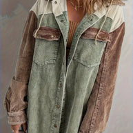 WW | Farbblock Hoodie Jacke für Damen | Perfekt für Herbst und Winter