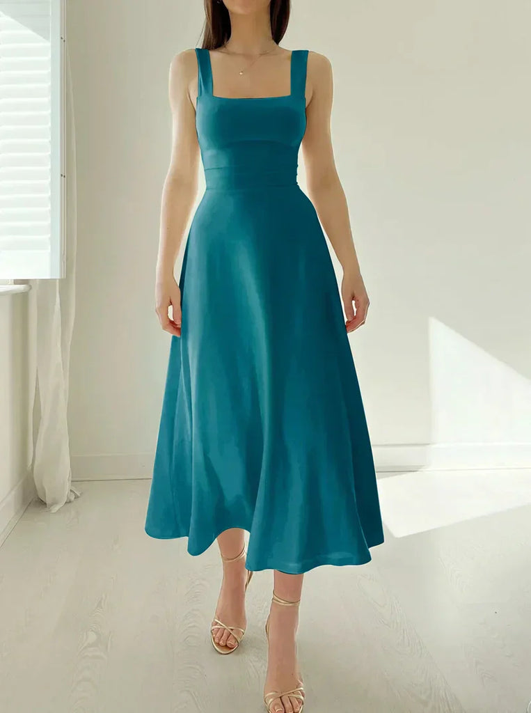 WW | Elegante Rückenfreie Maxi Kleid