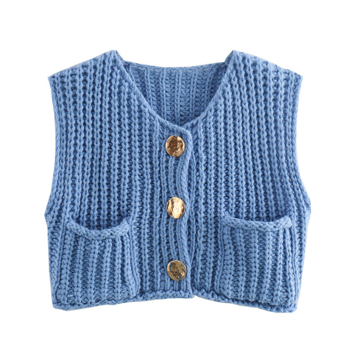 W&W Mode | Ärmellose Gestrickte Weste