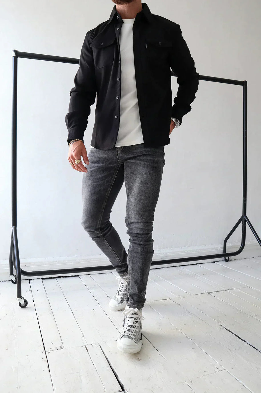 WW | Premium-Jacke mit Knopfverschluss für Herren | Stylische und bequeme Jacke