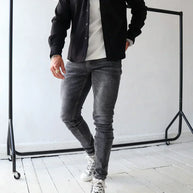 WW | Premium-Jacke mit Knopfverschluss für Herren | Stylische und bequeme Jacke