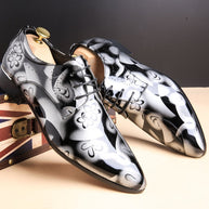 WW | Große Herren Business Freizeitschuhe Aus Glanzleder