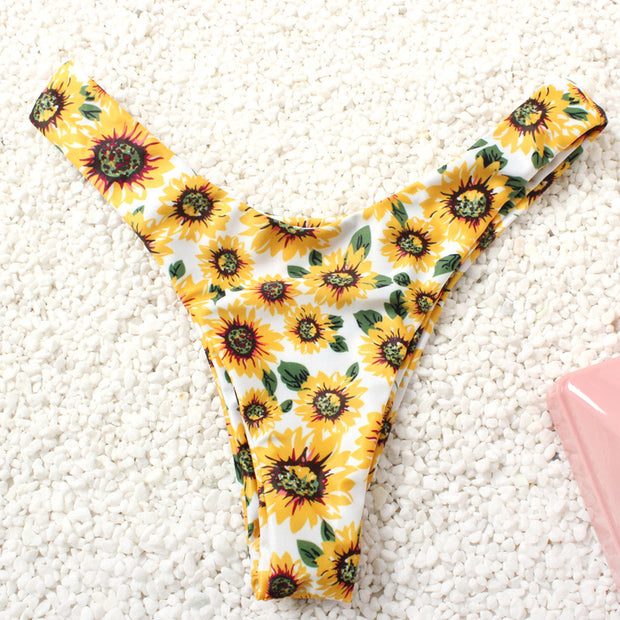 Damen Bikini-Set mit bandeau Oberteil und hoher Beinausschnitt WW