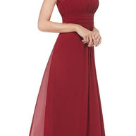 Damen Elegantes Abendkleid mit Spitzenoberteil und fließendem Rock WW