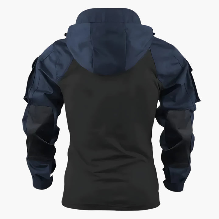 Herren-Einsatzjacke mit Kapuze und hohem Kragen